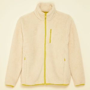 Girlfriend Collective Medium Cream Full-Zip Fleece